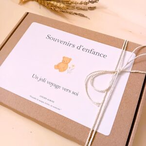 Coffret d’écriture guidée Souvenirs d’enfance – création artisanale et reconnexion à soi