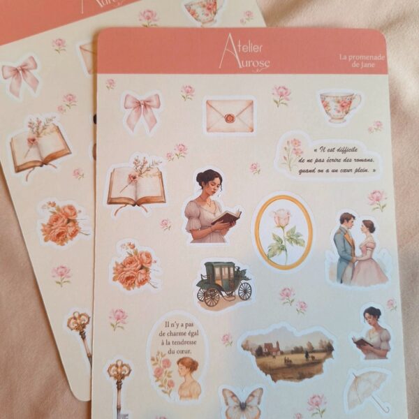 Planche de stickers La promenade de Jane